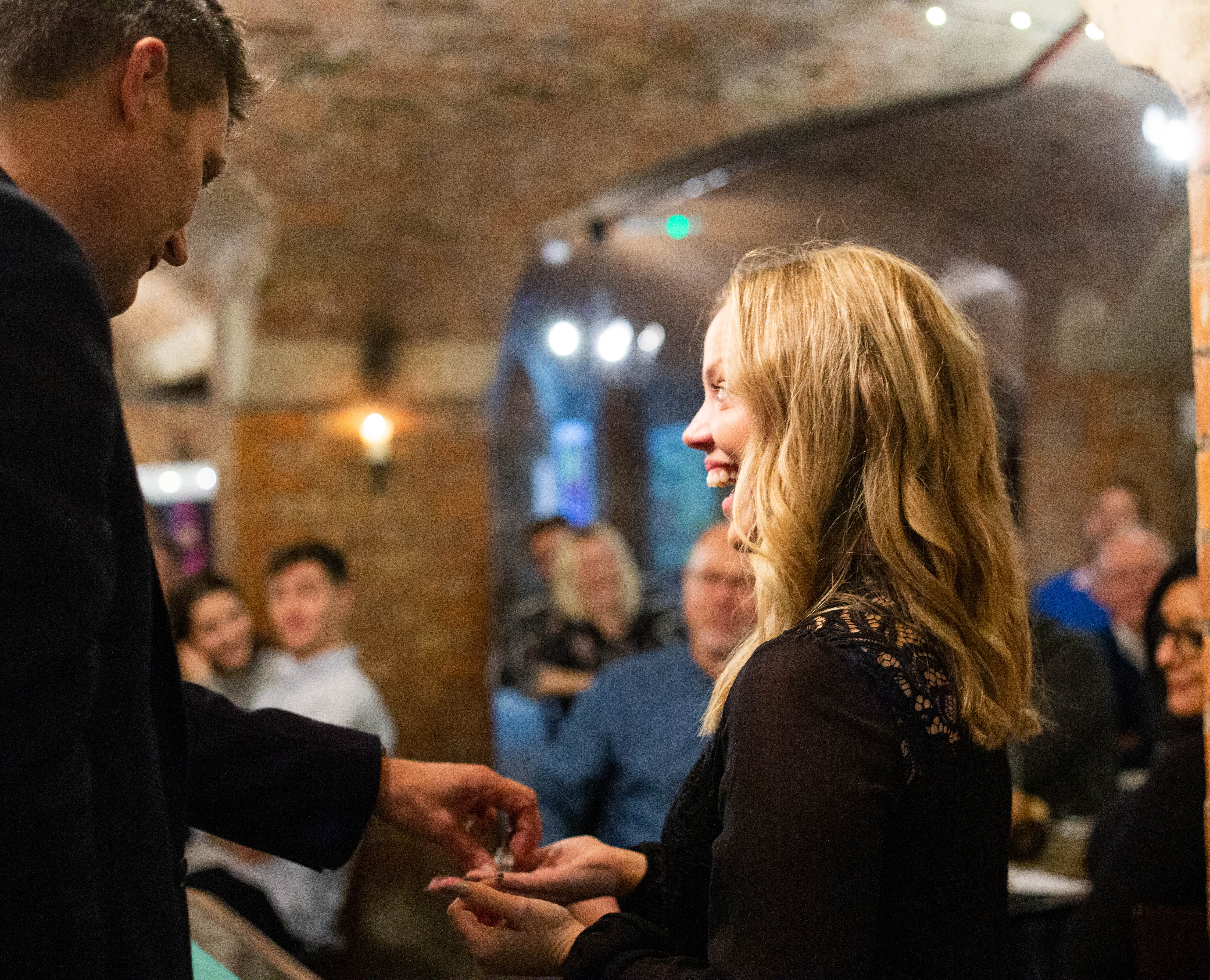 The Cellars at Averys Wine Merchants Bristol intimate magic show venue