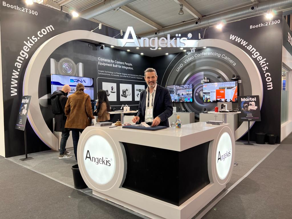 Angekis exhibition stand at ISE Barcelona