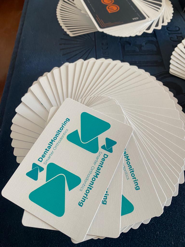 Custom branded playing cards created by Sieko for a corporate event